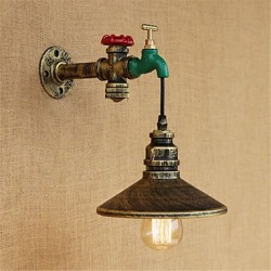 40w E26/E27 Country Novelty Retro Painting Feature for Mini Style Bulb IncludedAmbient Light Wall Sconces Wall Light