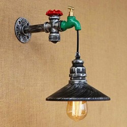 40w E26/E27 Country Novelty Retro Painting Feature for Mini Style Bulb IncludedAmbient Light Wall Sconces Wall Light