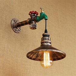 40w E26/E27 Country Novelty Retro Painting Feature for Mini Style Bulb IncludedAmbient Light Wall Sconces Wall Light