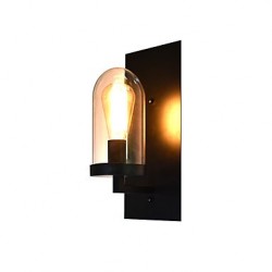 BT1-119 4W E27 Led Light Painted Steel Wall Lamp Dumb Black American Coffee Decoration Retro Wall Light Lightsaber Lamp On Wall