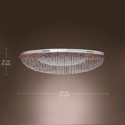 Max 20W Modern/Contemporary Crystal / Bulb Included Chrome Metal Flush Mount Living Room / Bedroom