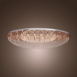 Max 20W Modern/Contemporary Crystal / Bulb Included Chrome Metal Flush Mount Living Room / Bedroom