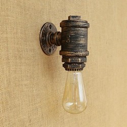 40W E26/E27 Country Retro Painting Feature for Mini Style Bulb Included,Ambient Light Wall Sconces Wall Light