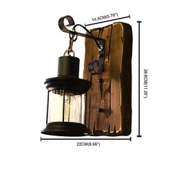 4 E27 Rustic/Lodge Traditional/Classic Painting Feature for LED Bulb Included,Downlight LED Wall Lights Wall Light