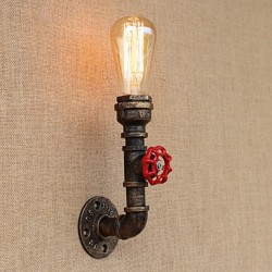 40W E26/E27 Country Retro Painting Feature for Mini Style Bulb Included,Ambient Light Wall Sconces Wall Light