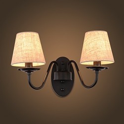 2*60 E14 E12 Rustic/Lodge Simple Vintage Painting FeatureAmbient Light Wall Sconces Wall Light