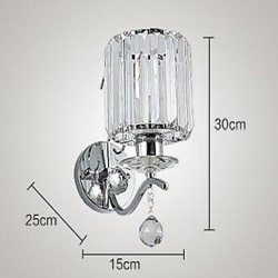 E27 Crystal Modern/Contemporary Electroplated Feature Uplight Wall Sconces Wall Light