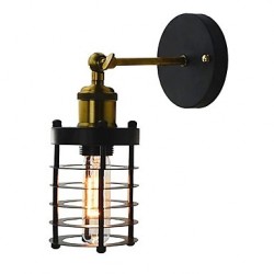 40W E26/E27 Simple Vintage Country Retro Painting Feature for Mini Style Bulb Included,Ambient Light Wall Sconces