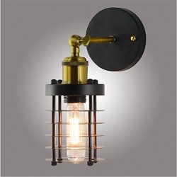 40W E26/E27 Simple Vintage Country Retro Painting Feature for Mini Style Bulb Included,Ambient Light Wall Sconces