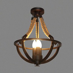 American Bedroom Ceiling Retro LED Rope Simple Aisle Lamp