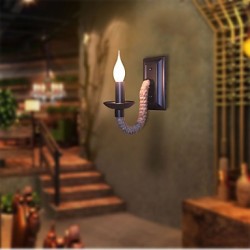 Hemp Rope Retro Wall Lamp Creative Personality Bar Iron Candle Lamp