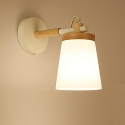 Glassshade And Metal Base Wall Lamp FeatureAmbient Light Wall Sconces Wall Light