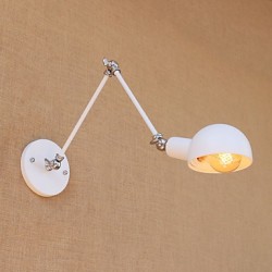 60 E26/E27 Vintage Country Painting Feature for Mini Style Swing Arm Eye Protection,Ambient Light Swing Arm LightsWall