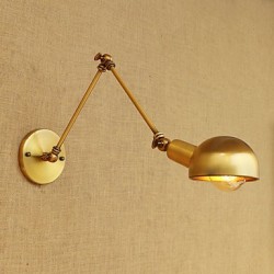 60 E26/E27 Vintage Country Painting Feature for Mini Style Swing Arm Eye Protection,Ambient Light Swing Arm LightsWall