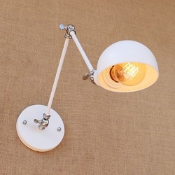 60 E26/E27 Vintage Country Painting Feature for Mini Style Swing Arm Eye Protection,Ambient Light Swing Arm LightsWall