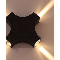 12 LED Integrated Simple Novelty Country Feature for LED Eye ProtectionAmbient Light Wall Sconces Cross Star Outdoor Waterproof Courtyard Wall Lamp