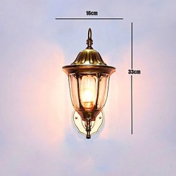 Outdoor Wall Lights, Traditional/Classic E26/E27 Metal