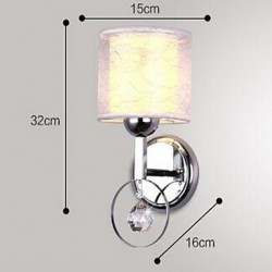 E27 Crystal Modern/Contemporary Electroplated Feature Uplight Wall Sconces Wall Light