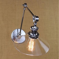 40W E26/E27 Vintage Country Retro Electroplate Feature for Mini Style Swing Arm Bulb Included,Ambient Light Swing