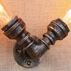 40W E27 BG803-2 Nostalgia Simple Water Pipe Decorative Small Wall Lamp Wall Light