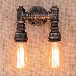 40W E27 BG820-2 Nostalgia Simple Water Pipe Decorative Small Wall Lamp Wall Light