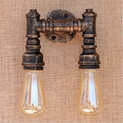 40W E27 BG820-2 Nostalgia Simple Water Pipe Decorative Small Wall Lamp Wall Light