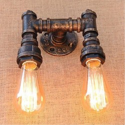 40W E27 BG820-2 Nostalgia Simple Water Pipe Decorative Small Wall Lamp Wall Light