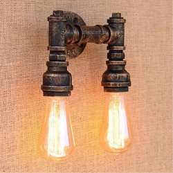 40W E27 BG820-2 Nostalgia Simple Water Pipe Decorative Small Wall Lamp Wall Light