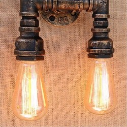 40W E27 BG820-2 Nostalgia Simple Water Pipe Decorative Small Wall Lamp Wall Light