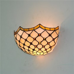 30cm Retro Country Wall Lights Glass Shade Living Room Bedroom Restaurant Cafe Bar Wall Sconces