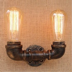 40W E27 BG804-2 Nostalgia Simple Water Pipe Decorative Small Wall Lamp Wall Light