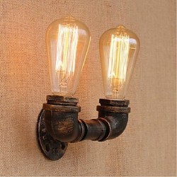 40W E27 BG804-2 Nostalgia Simple Water Pipe Decorative Small Wall Lamp Wall Light