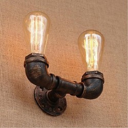 40W E27 BG804-2 Nostalgia Simple Water Pipe Decorative Small Wall Lamp Wall Light