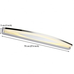 15W LED Integrated Modern/Contemporary Chrome Feature for LED,Ambient Light Bathroom Lighting Wall Light