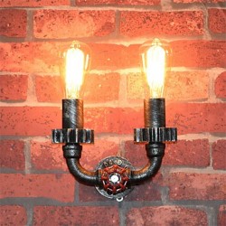 2 Heads Vintage Industrial Metal Wall Lights Restaurant Cafe Bar Decoration lighting