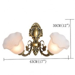 5 E26 E27 Country Painting Feature for Mini Style Bulb IncludedUplight Wall Sconces Wall Light