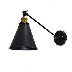 4W E27 Led Lights Buzz Paint Single Wall Iron Wall Lamp Dumb Black Lightsaber Lamp On Wall