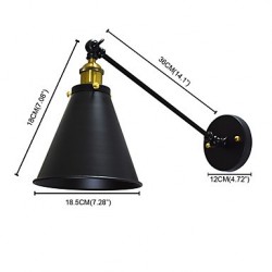 4W E27 Led Lights Buzz Paint Single Wall Iron Wall Lamp Dumb Black Lightsaber Lamp On Wall