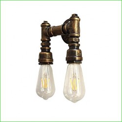 4 E27 Rustic/Lodge Traditional/Classic Antique Brass Feature for LED Bulb Included,Ambient Light Wall Sconces Wall Light