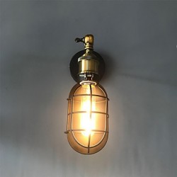 Max 60W Vintage Black Metal Loft Wall Lamps Living Room Dining Room Hallway Cafe Bars Bar Wall Lamp