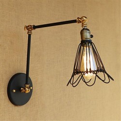 40W E26/E27 Rustic/Lodge Country Retro Painting Feature for Mini Style Swing Arm Bulb Included,Ambient LightSwing