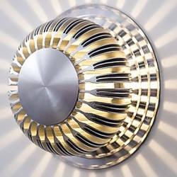 Hot Sell 3W LED Modern Light Aluminum Flush Mount Wall Lamp LED Integrated Decorate Wall Lights