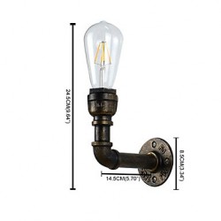 4 E27 Rustic/Lodge Traditional/Classic Antique Brass Feature for LED Bulb Included,Ambient Light LED Wall Lights Wall Light