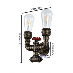 8 E27 Rustic/Lodge Traditional/Classic Antique Brass Feature for LED Bulb Included,Ambient Light LED Wall Lights Wall Light