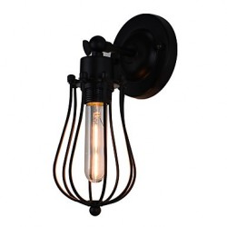 4W E27 Led Light Painted Steel Wall Lamp Dumb Black American Coffee Decoration Retro Wall Light Lightsaber Lamp On Wall