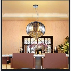 16" Wide Modern Contemporary Crystal Lighting Pendant Light