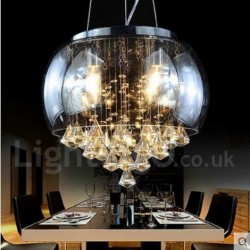 16" Wide Modern Contemporary Crystal Lighting Pendant Light