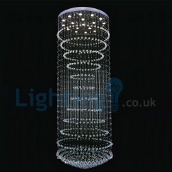 Modern Classic Downlight Electroplated Chandelier Crystal Rain Drop Light