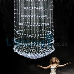 Modern Classic Downlight Electroplated Chandelier Crystal Rain Drop Light