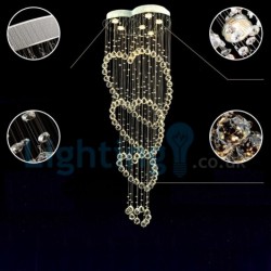 6 Light Modern Classic Downlight Electroplated Chandelier Crystal Rain Drop Light